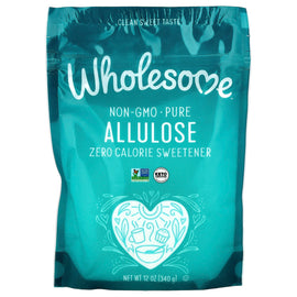 Wholesome Allulose Pure Zero Calorie Sweetener, Non-GMO, Keto, Vegan, 12 oz