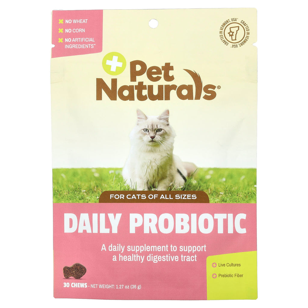 Pet Naturals Daily Probiotic Soft Chews for Cats - Digestive Health & Immune Support