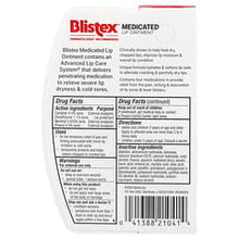 Load image into Gallery viewer, Blistex Medicated Lip Ointment: Fast Relief for Dry, Chapped Lips & Cold Sores