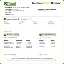 Load image into Gallery viewer, California Gold Nutrition CoQ10 100mg Veggie Softgels for Mitochondrial & Heart Health