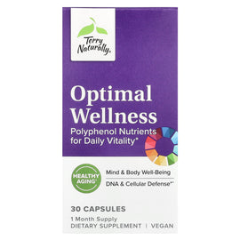 Terry Naturally Optimal Wellness: Polyphenol Nutrients for Daily Vitality, 30 Capsules