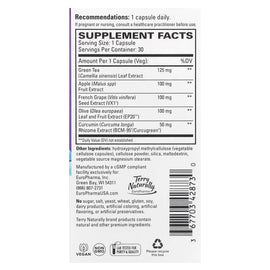 Terry Naturally Optimal Wellness: Polyphenol Nutrients for Daily Vitality, 30 Capsules