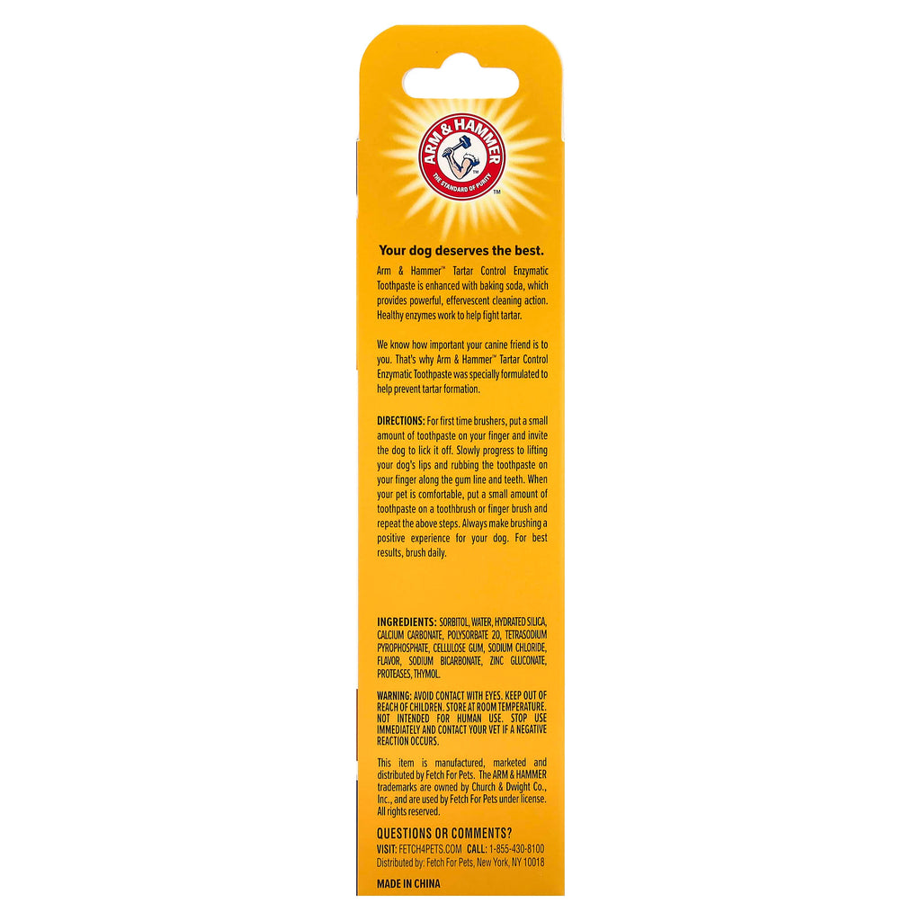 Arm & Hammer Tartar Control Enzymatic Dog Toothpaste with Delicious Beef Flavor