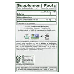 Traditional Medicinals Organic Dandelion Leaf & Root Tea - Caffeine Free Detox & Kidney Health