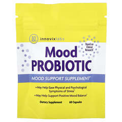 InnovixLabs Advanced Mood Probiotic: Stress Support with Clinically Studied Strains, 60 Capsules