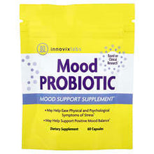 Load image into Gallery viewer, InnovixLabs Advanced Mood Probiotic: Stress Support with Clinically Studied Strains, 60 Capsules
