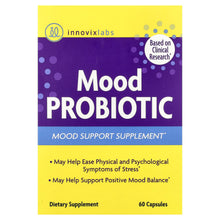Load image into Gallery viewer, InnovixLabs Advanced Mood Probiotic: Stress Support with Clinically Studied Strains, 60 Capsules