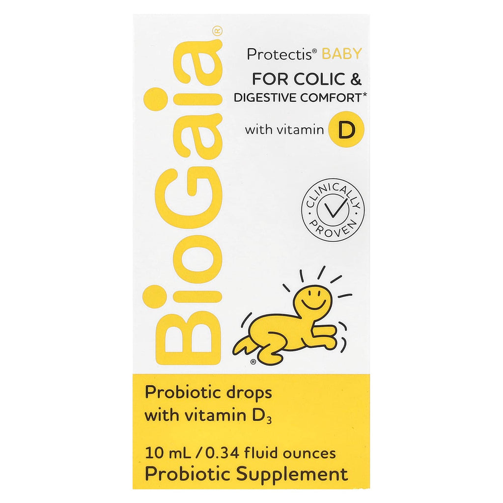 BioGaia Protectis Baby Probiotic Drops with Vitamin D3 for Digestive Comfort