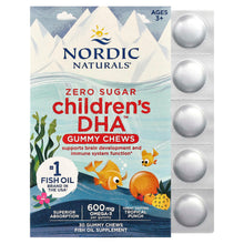 Load image into Gallery viewer, Nordic Naturals Children's DHA Gummy Chews: Tropical Punch, Omega-3 Brain & Immune Support