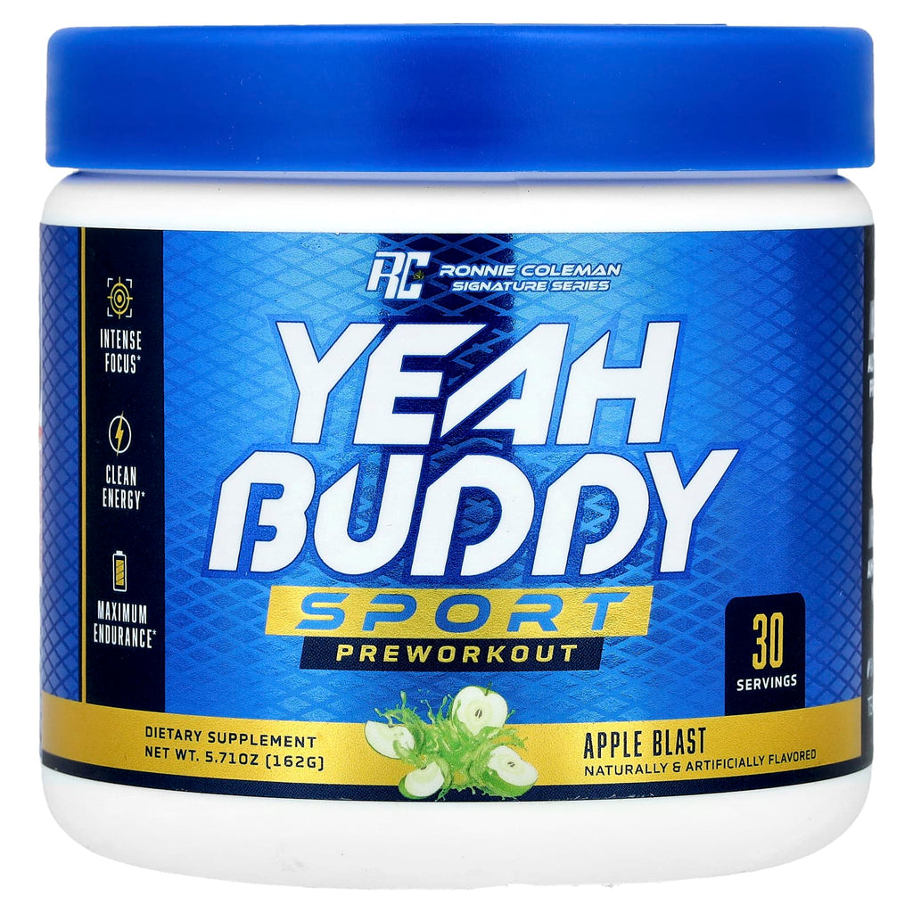Ronnie Coleman Yeah Buddy Sport Pre-workout: Intense Focus, Clean Energy, Apple Blast