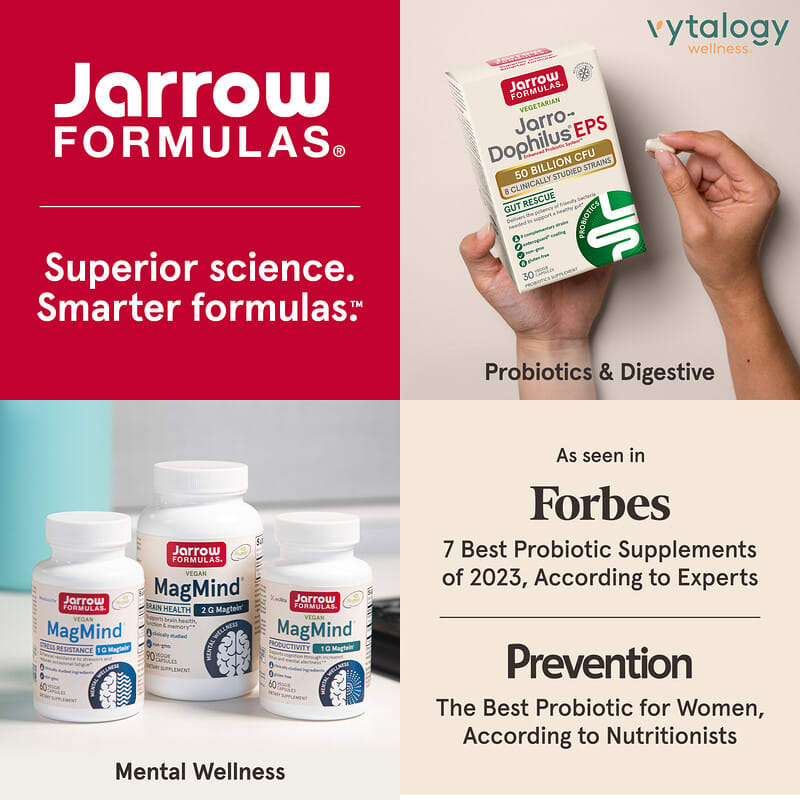 Jarrow Formulas Jarro-Dophilus EPS: 10 Billion CFU Daily Gut Balance Probiotic Supplement