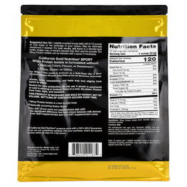 California Gold Nutrition Sport Unflavored Whey Protein Isolate, 5lb for Muscle Growth & Recovery