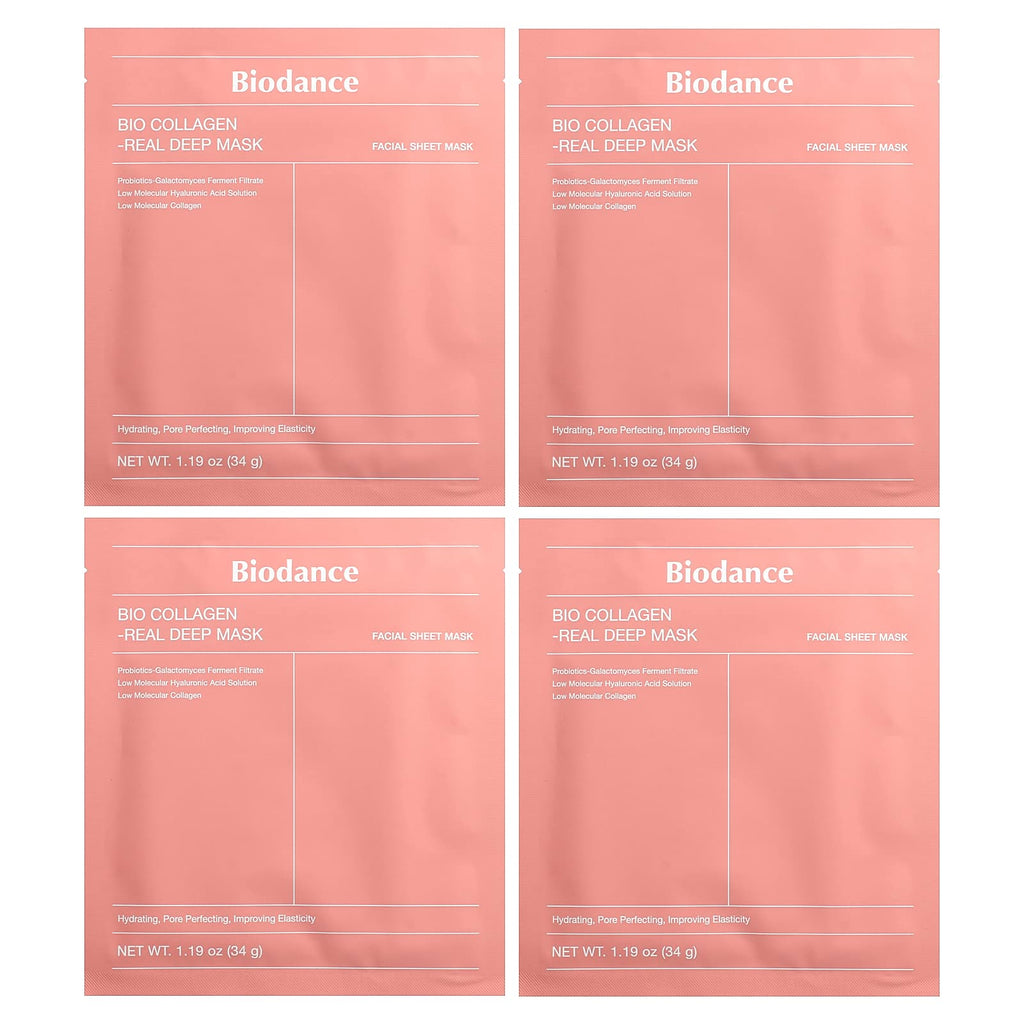Biodance Bio Collagen Real Deep Beauty Mask: 4 Sheets for Youthful Skin