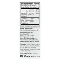 BioGaia Protectis Baby Probiotic Drops with Vitamin D3 Colic Support
