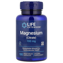 Load image into Gallery viewer, Life Extension Magnesium Citrate 100mg - 100 Vegetarian Capsules for Wellness