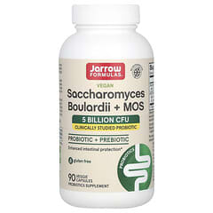 Jarrow Formulas Vegan Saccharomyces Boulardii + MOS Probiotic, 5 Billion CFU