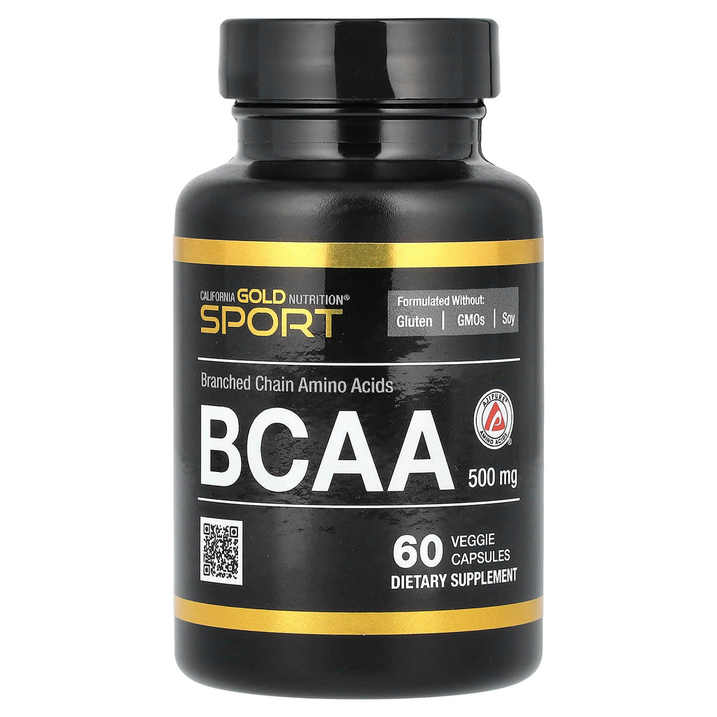 California Gold Nutrition AjiPure BCAA 2:1:1 Amino Acids 500mg 60 Veggie Capsules