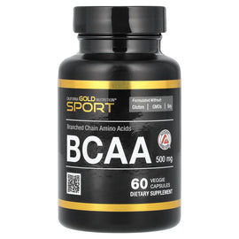 California Gold Nutrition AjiPure BCAA 2:1:1 Amino Acids 500mg 60 Veggie Capsules