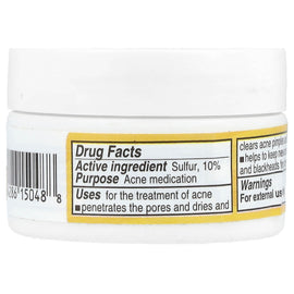 De La Cruz Maximum Strength 10% Sulfur Acne Treatment Ointment, 0.21 Oz