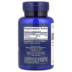 Life Extension Magnesium Citrate 100mg - 100 Vegetarian Capsules for Wellness