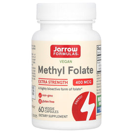 Jarrow Formulas Vegan Methyl Folate 400 mcg: Highly Bioactive Folate for Optimal Health