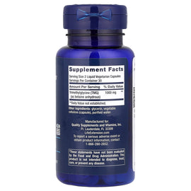 Life Extension TMG 500mg Trimethylglycine, 60 Liquid Vegetarian Capsules Homocysteine Support