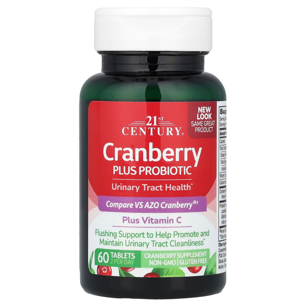 21st Century Cranberry Plus Probiotic, 60 Tablets
