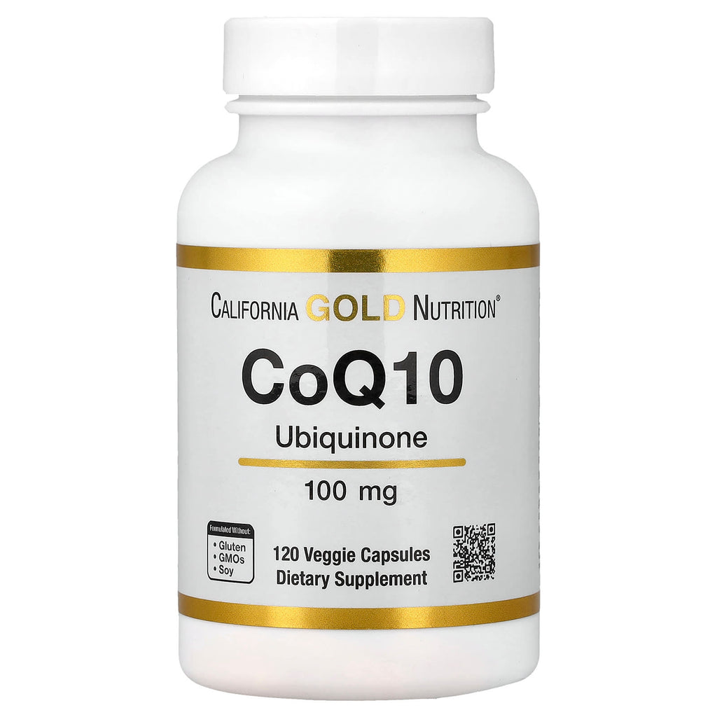 California Gold Nutrition CoQ10 Ubiquinone 100mg, 120 Veggie Capsules for Heart Health