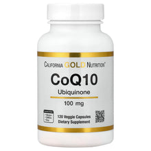 Load image into Gallery viewer, California Gold Nutrition CoQ10 Ubiquinone 100mg, 120 Veggie Capsules for Heart Health