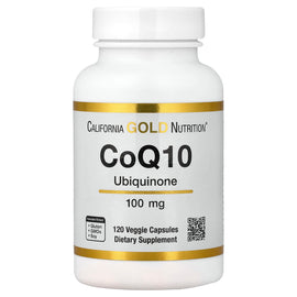 California Gold Nutrition CoQ10 Ubiquinone 100mg, 120 Veggie Capsules for Heart Health
