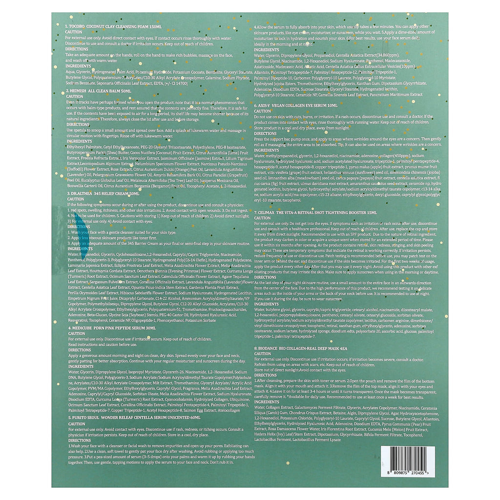 Ultimate 8-Piece Korean Skincare Collection Kit for Radiant, Healthy Skin