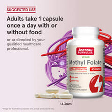 Load image into Gallery viewer, Jarrow Formulas Vegan Methyl Folate 400 mcg: Highly Bioactive Folate for Optimal Health