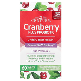21st Century Cranberry Plus Probiotic, 60 Tablets