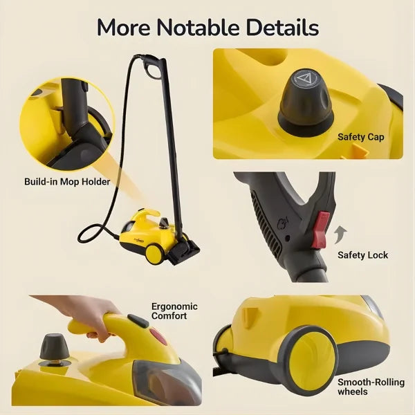 28-in-1 Powerful Steam Cleaner – Deep Cleaning for Home, Floor, Car, Tiles, Grout, Oven, Walls & Windows