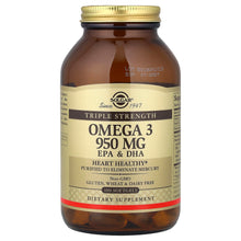 Load image into Gallery viewer, Solgar Triple Strength Omega-3 EPA DHA 950 mg Softgels, 100 Count