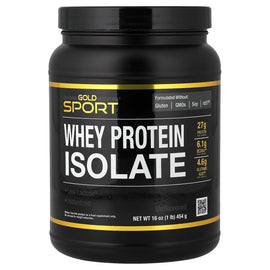 California Gold Nutrition Sport Unflavored Whey Protein Isolate for Muscle Growth & Recovery
