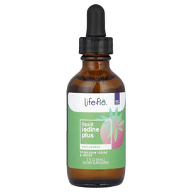 Life-flo Liquid Iodine Plus Drops: Essential Thyroid Health, Metabolism, Skin, Hair, Nails