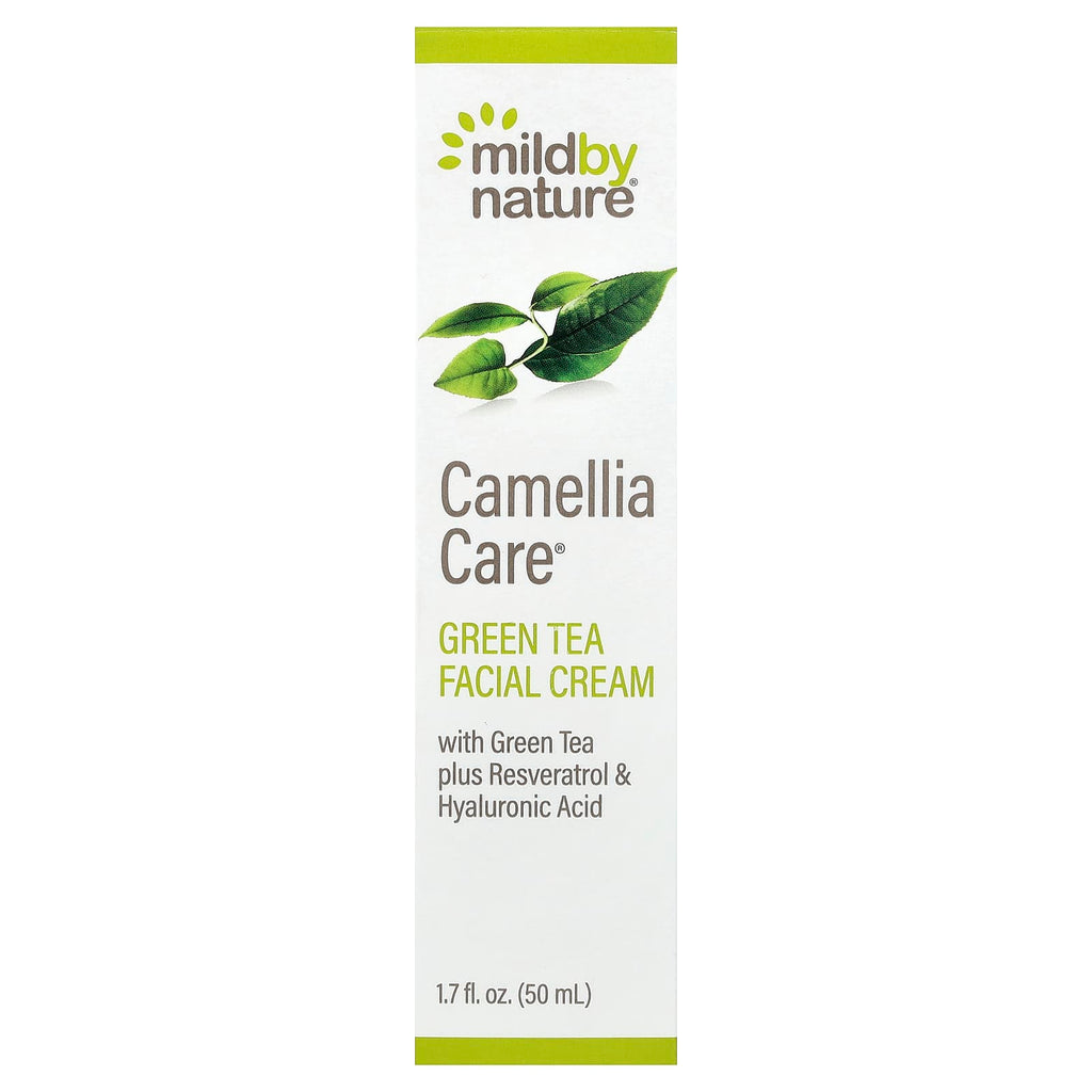 Mild By Nature Camellia Care Green Tea Skin Cream with Resveratrol & Hyaluronic Acid