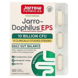 Jarrow Formulas Jarro-Dophilus EPS: 10 Billion CFU Daily Gut Balance Probiotic Supplement