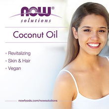 Load image into Gallery viewer, NOW Foods Fractionated Liquid Coconut Oil - Pure, Light, Versatile Skin &amp; Hair Moisturizer
