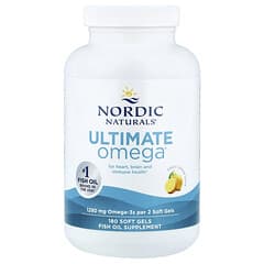 Nordic Naturals Ultimate Omega Lemon: High-Potency EPA DHA Fish Oil Soft Gels