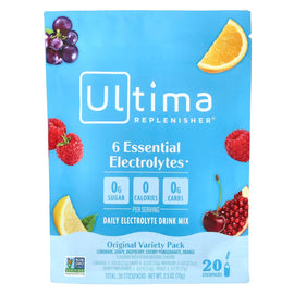Ultima Replenisher Daily Electrolyte Drink Mix Variety Pack - 6 Essential Electrolytes