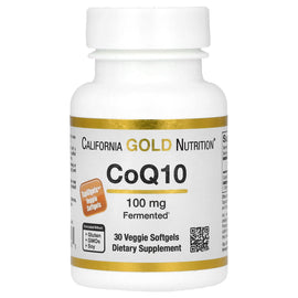California Gold Nutrition CoQ10 100mg USP Grade Heart Health Veggie Softgels