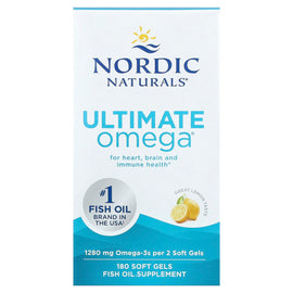 Nordic Naturals Ultimate Omega Lemon: High-Potency EPA DHA Fish Oil Soft Gels