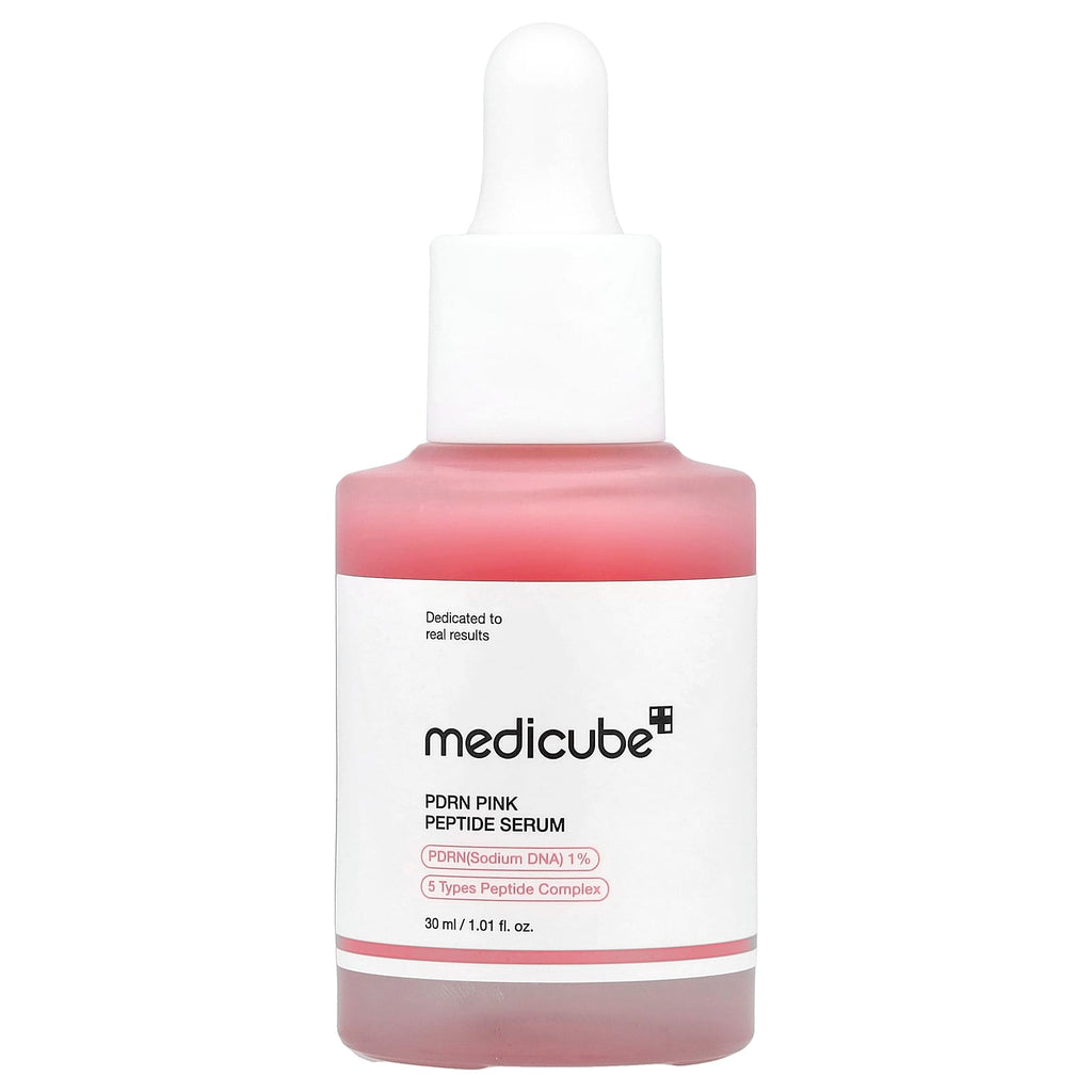 Medicube Advanced PDRN Pink Peptide Serum for Radiant, Youthful Skin, 1.01 fl oz