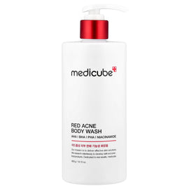Medicube Red Acne Body Wash with AHA BHA PHA Niacinamide Skincare Treatment
