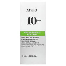 Load image into Gallery viewer, Anua Azelaic Acid 10% Hyaluron Redness Soothing Facial Serum 1.01 fl oz