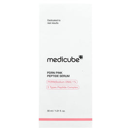 Medicube Advanced PDRN Pink Peptide Serum for Radiant, Youthful Skin, 1.01 fl oz