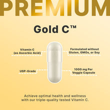 Load image into Gallery viewer, California Gold Nutrition Gold C® USP Grade Vitamin C 1000mg Veggie Capsules