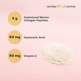 California Gold Nutrition CollagenUP: Marine Collagen, Hyaluronic Acid, Vitamin C Powder